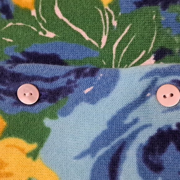 Lands' End Women's Size 0X Lightweight Floral Print Cardigan - Picture 4 of 7